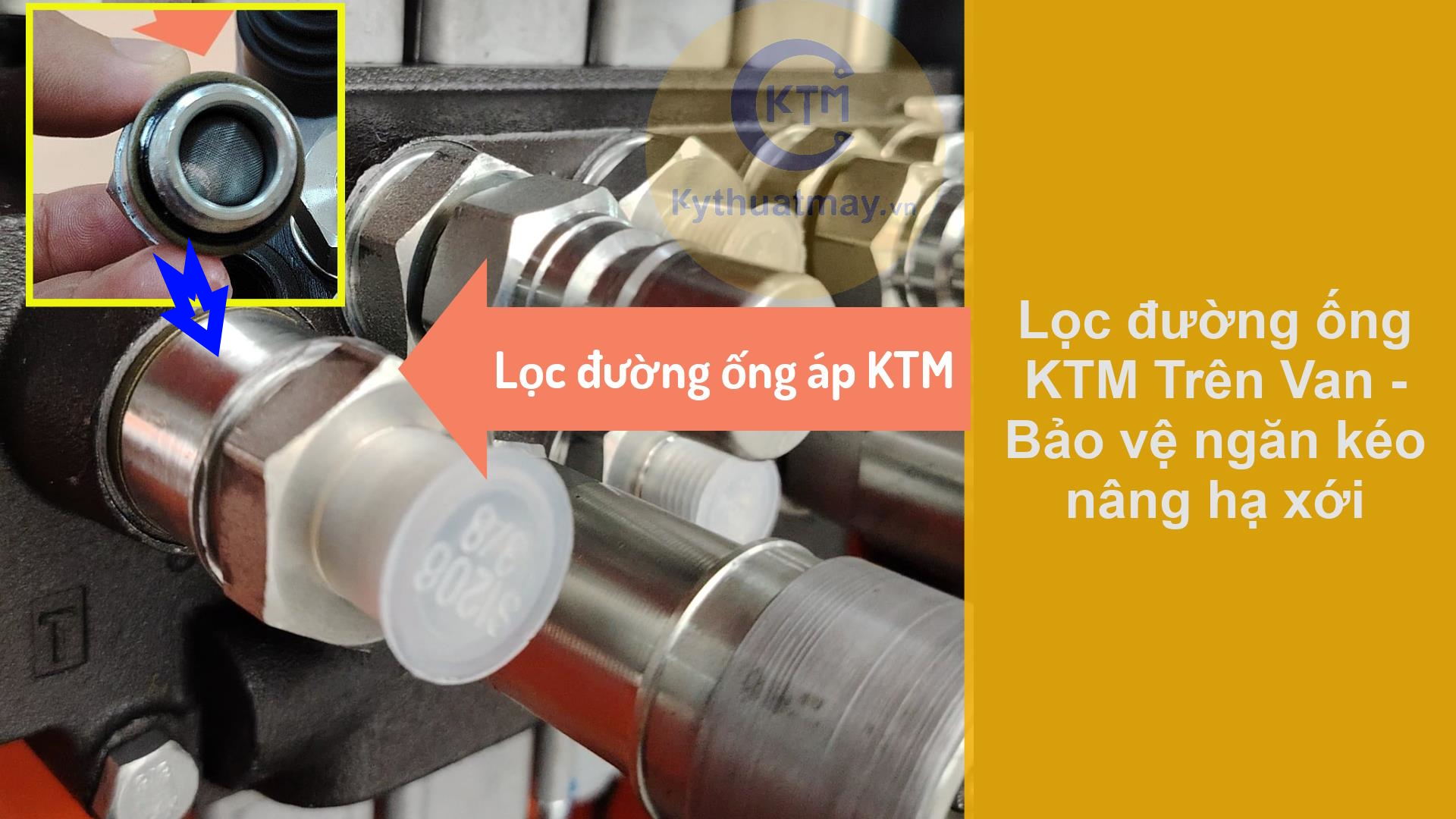 Lọc mạt đường áp lắp trên van KTM